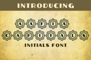 Aafia Capitals: A Vintage Font for Branding