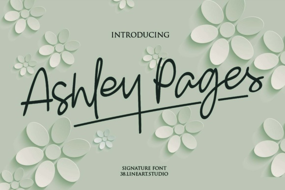 Ashley Pages: The Perfect Script Font for Crafters