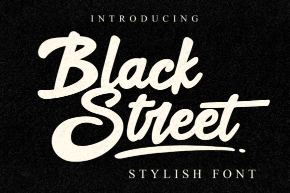 Black Street Font for Bold Vintage Branding