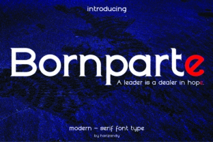 Bornparte Serif Font for Brand Identity