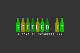 Bottled It: A Playful Decorative Font for Makers