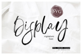 Display Signature Font for Editorial Design