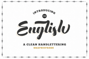 English Vintage Font for Handmade Brands