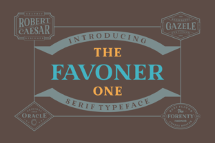 Favoner One Typeface for Retro Branding
