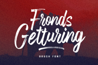 Fronds Getturing: The Textured Brush Font for Bold Branding