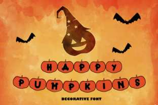 Happy Pumpkins: A Playful Decorative Font for Branding