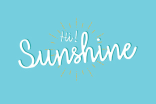 Hi Sunshine Typeface for Editorial Design