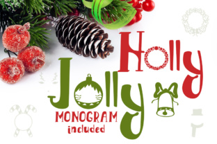 Holly Jolly: The Ultimate Christmas Monogram Font