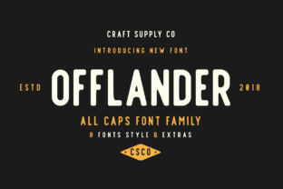 Offlander Family Typeface for Digital Design