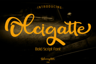 Olcigatte: The Bold Script Font for Branding