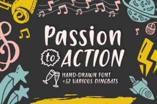 Passion to Action Font for Web Design
