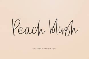 Peach Blush: A Script Handwritten Font for Editorial Design