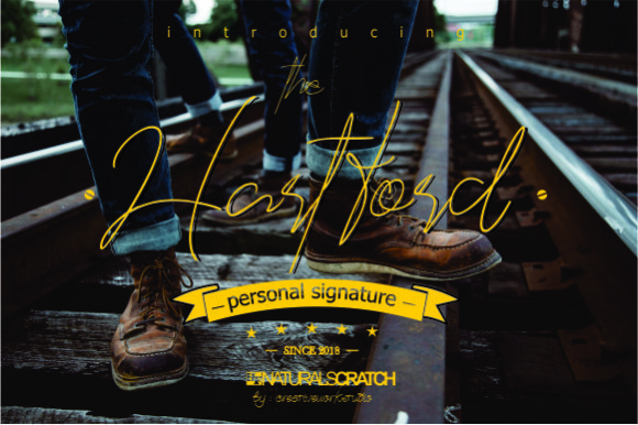 The Hartford: A Signature Script Font for Editorial Design