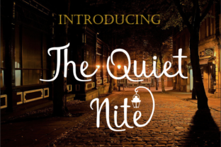 The Quiet Nite Script Font for Elegant Handmade Designs
