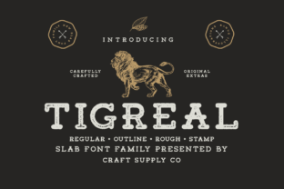 Tigreal Family Font for Handmade Brands