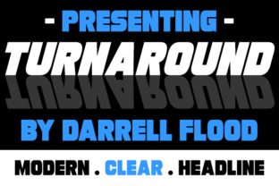Turnaround: A Bold Sans Serif Typeface for Modern Headlines
